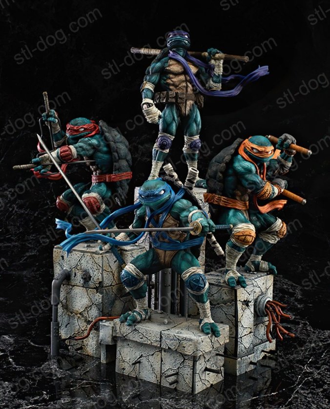 忍者神龟(Teenage Mutant Ninja) 3D打印图纸